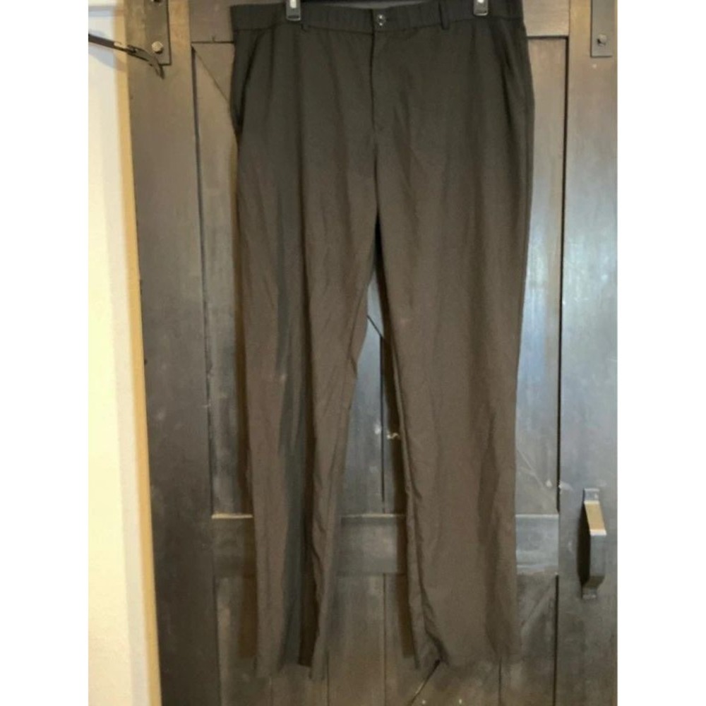 Letaotao Mens Performance Dress Pants Black 40W 36L Stretch Flat Front Trousers